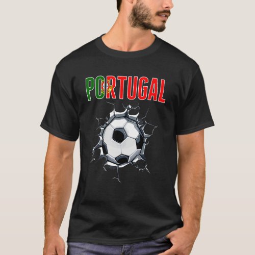 Portugal Soccer Fans _ Portuguese Football In Crac T_Shirt