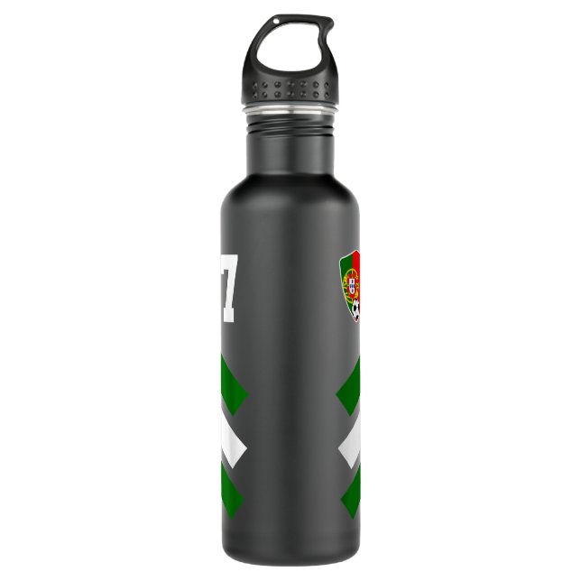 Portugal Soccer Jersey Portugal Football Portugues Stainless Steel Water Bottle (Front)