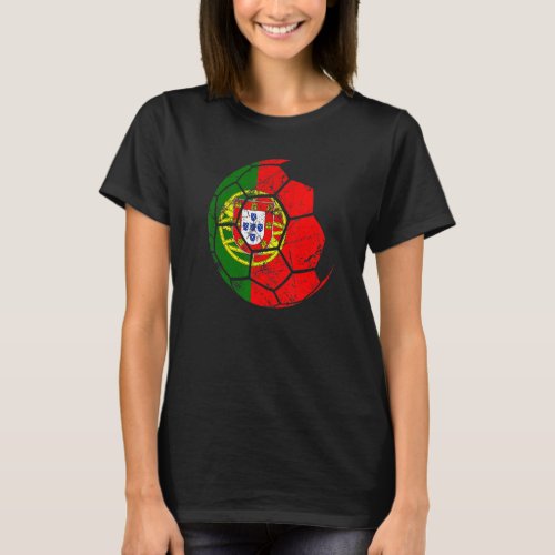 Portugal Soccer National Team Support The Team Fla T_Shirt