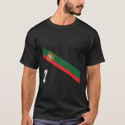 Portugal Soccer Number 7 Portugese Football Sports T_Shirt
