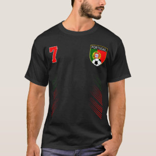Portugal Soccer Portugese Football Retro 7 Jersey T-Shirt