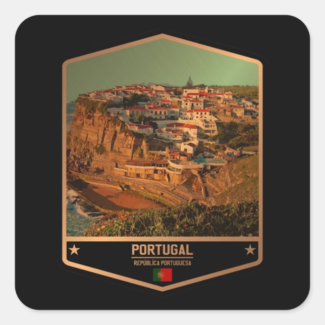 Portugal Square Sticker (Front)