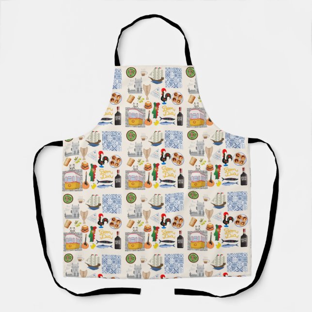 Portugal Symbols Travel Lovers Apron (Front)