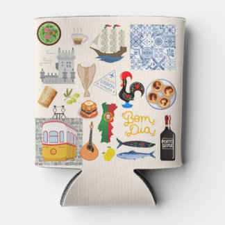 Portugal Symbols Travel Lovers Can Cooler