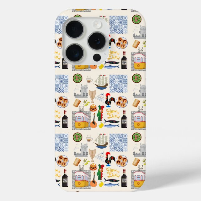 Portugal Symbols Travel Lovers Case-Mate iPhone Case (Back)