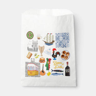 Portugal Symbols Travel Lovers Favor Bag