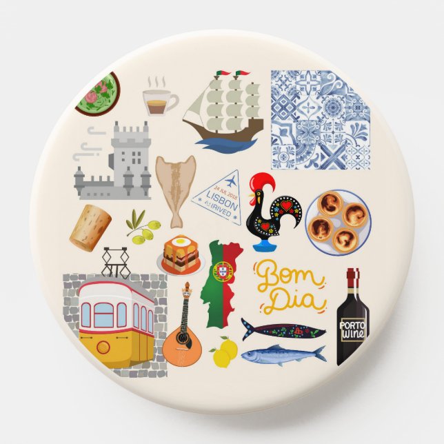 Portugal Symbols Travel Lovers PopSocket (Popsocket)