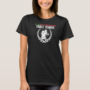 Portugal Table Tennis Portuguese Ping Pong Suppor T-Shirt