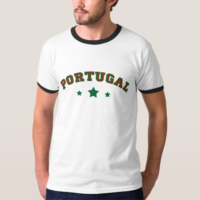 Portugal Team Soccer Football T-Shirt (Front)