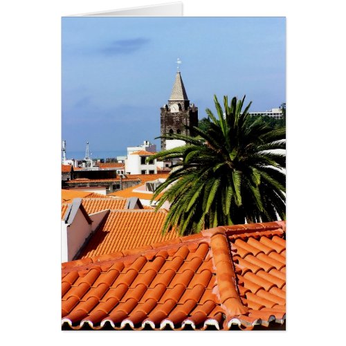 Portugal Terracotta Rooftops Card