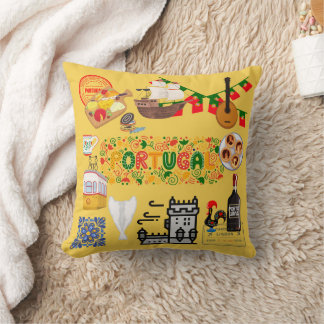 Portugal throw pillow