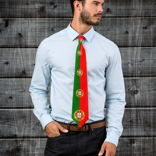 Portugal Tie Patriotic fashion Portutuese Flag Neck Tie