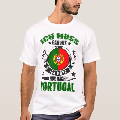 Portugal Urlaub Portugische Flagge T_Shirt