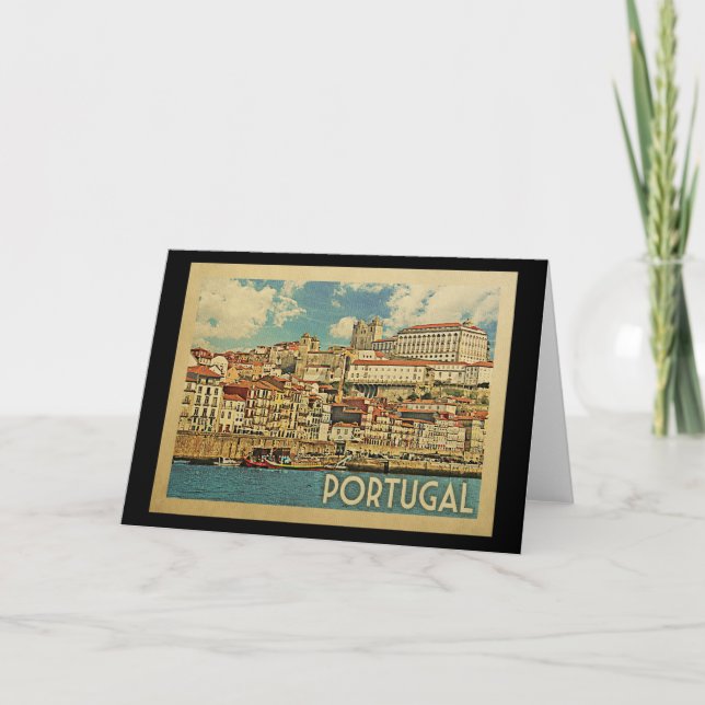Portugal Vintage Travel Card (Front)
