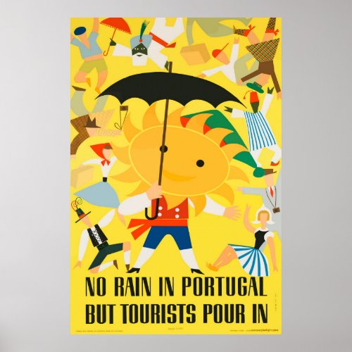 Portugal Vintage Travel Poster