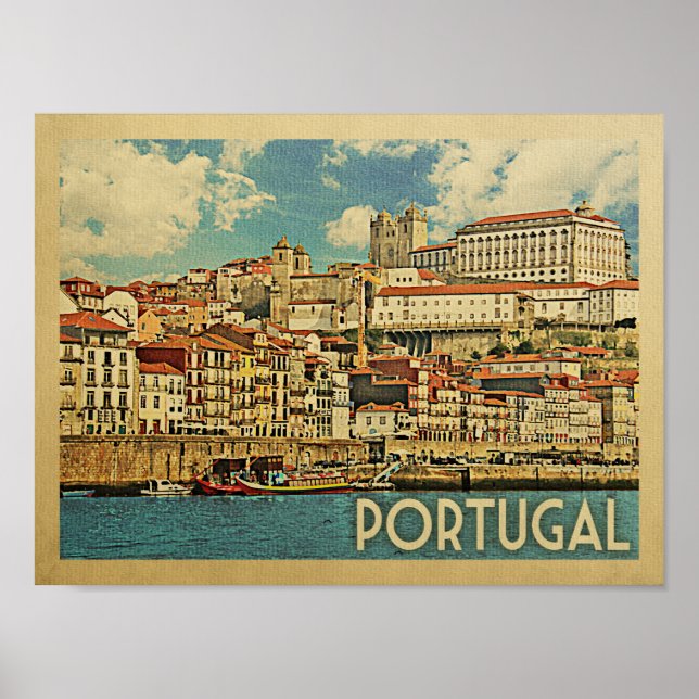 Portugal Vintage Travel Poster (Front)