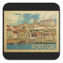 Portugal Vintage Travel Square Sticker