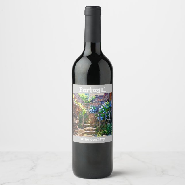 Portugal wine country label (Front)