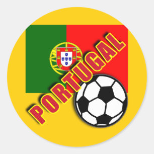PORTUGAL World Soccer Fan Tshirts Classic Round Sticker