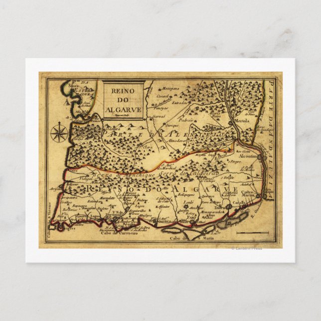 PortugalPanoramic MapPortugal Postcard (Front)