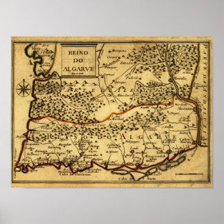 PortugalPanoramic MapPortugal Poster