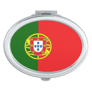 Portugese Flag Compact Mirror