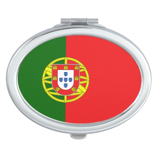 Portugese Flag Compact Mirror (Front)