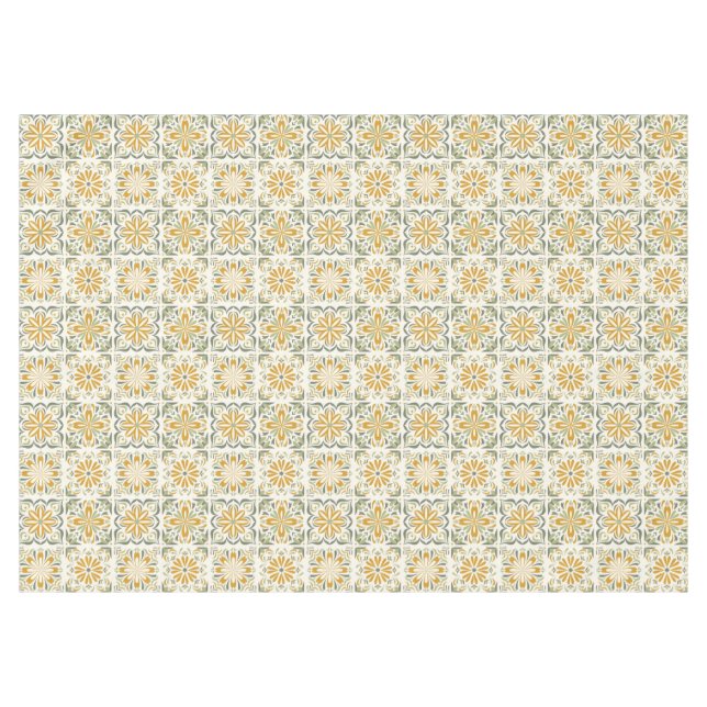 Portugese Tiles Pattern Tablecloth (Front (Horizontal))