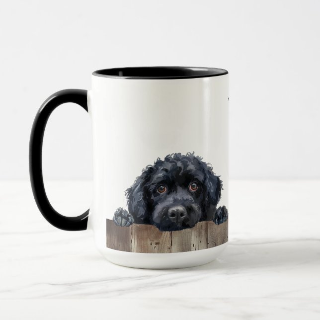 Portugese Water Dog Mug (Left)