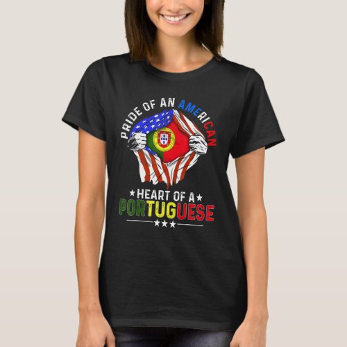 Portuguese American America Pride Foreign Portugal T_Shirt