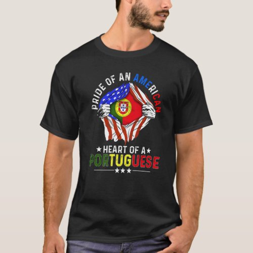 Portuguese American America Pride Foreign Portugal T_Shirt