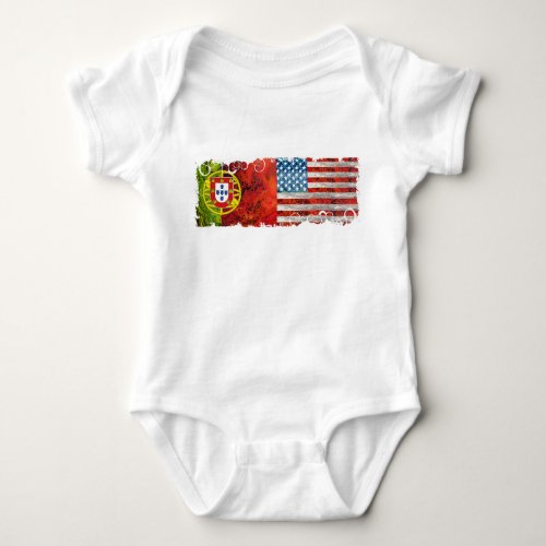 Portuguese American Baby Bodysuit