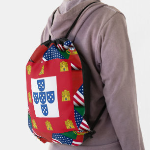 Portuguese American  Drawstring Bag