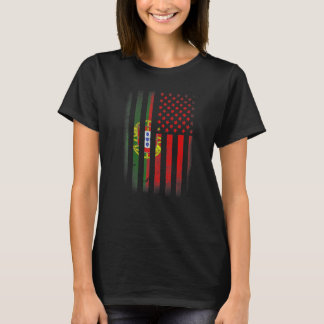 Portuguese American Flag Portugal Usa T-Shirt