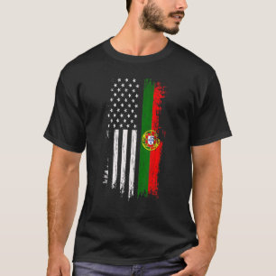 Portuguese American Flag Pride Portugal Usa T-Shirt
