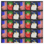 Portuguese American flags Fabric