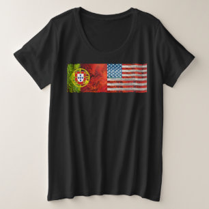 Portuguese American Plus Size T-Shirt