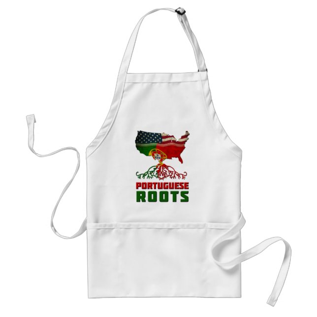 Portuguese American Roots Adult Apron (Front)