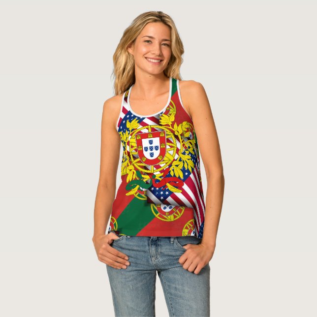 Portuguese American  Tank Top (Front Full)