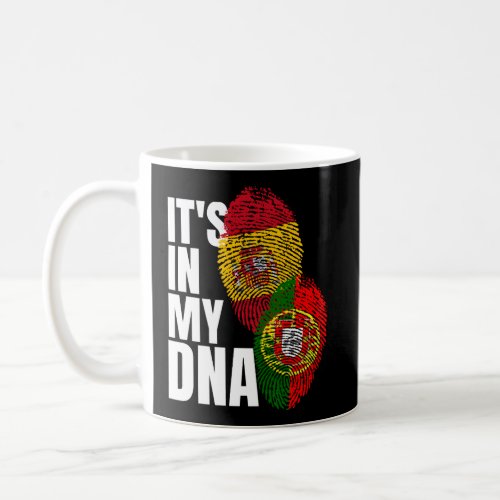 Portuguese And Spaniard Mix Dna Flag Heritage Gift Coffee Mug