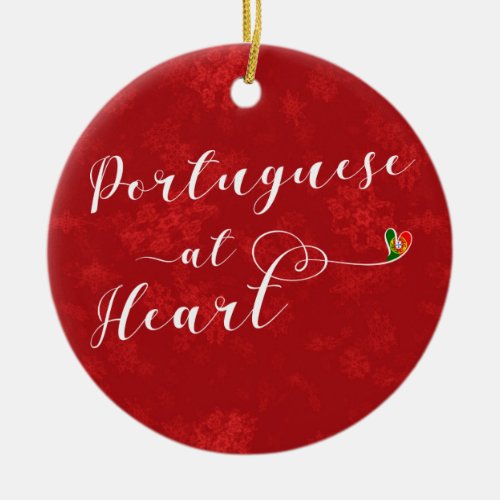 Portuguese At Heart Christmas Tree Ornament