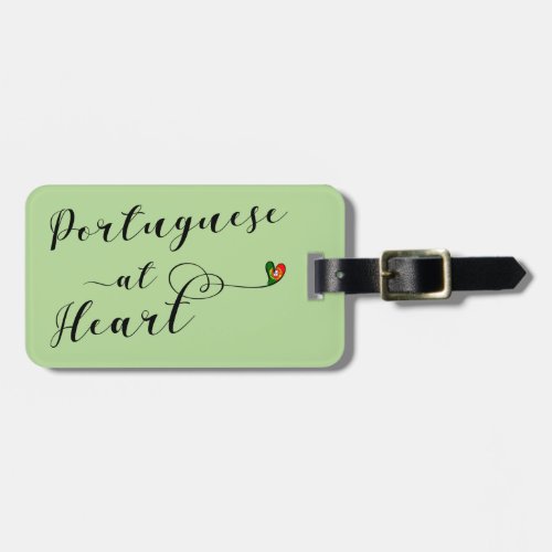 Portuguese At Heart Luggage Tag Template Portugal