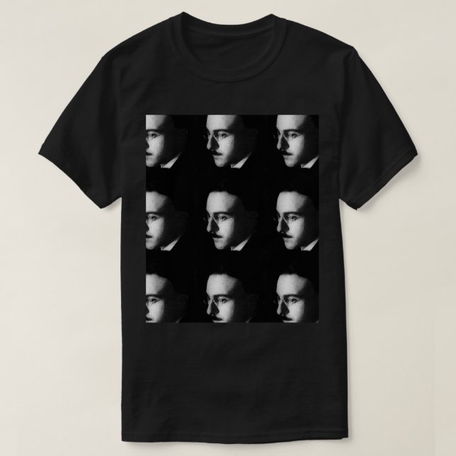 PORTUGUESE AUTHOR FERNANDO PESSOA PATTERN T-Shirt (Design Front)