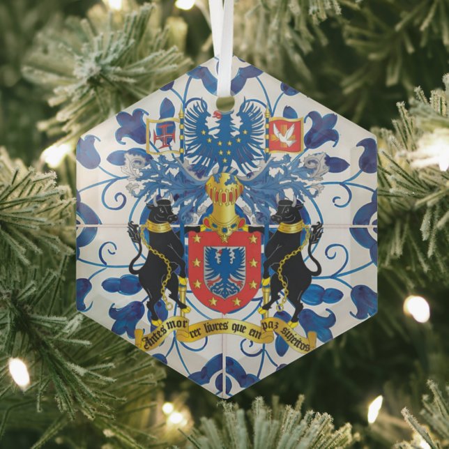 Portuguese Azores folk art Glass Ornament (Insitu)