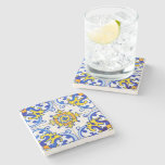 Portuguese Azulejo Art Decorative Gift Idea Stone Coaster at Zazzle