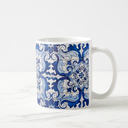 Portuguese Azulejo Glazed Tiles Coffee Mug
