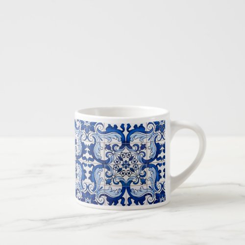 Portuguese Azulejo Pattern Drinkware Espresso Cup