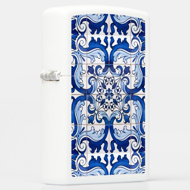 Portuguese Azulejo Pattern Zippo Lighter