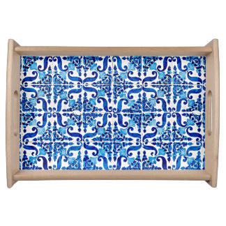 Portuguese Azulejo Serving Tray