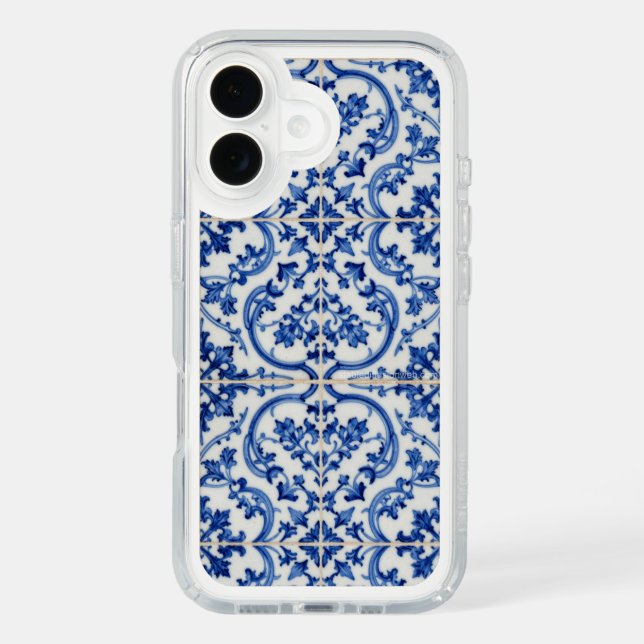 Portuguese Azulejo Tile iPhone Case – Blue Lisbon  (Front)